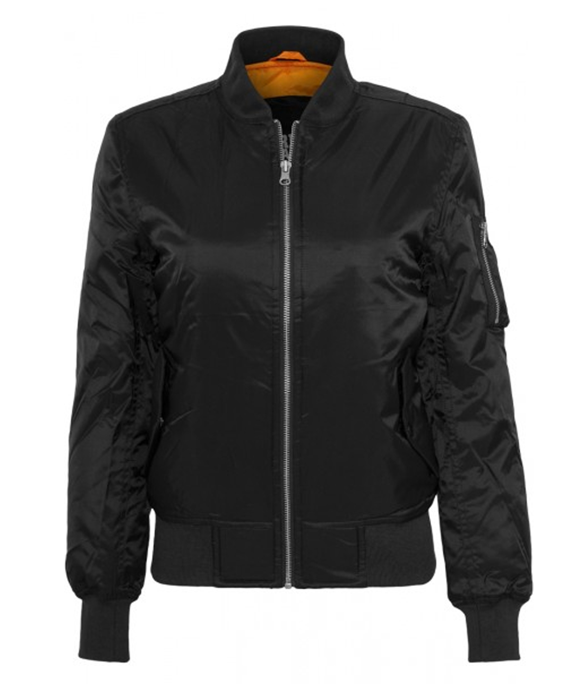 CAZADORA BOMBER MA1 NEGRA MUJER